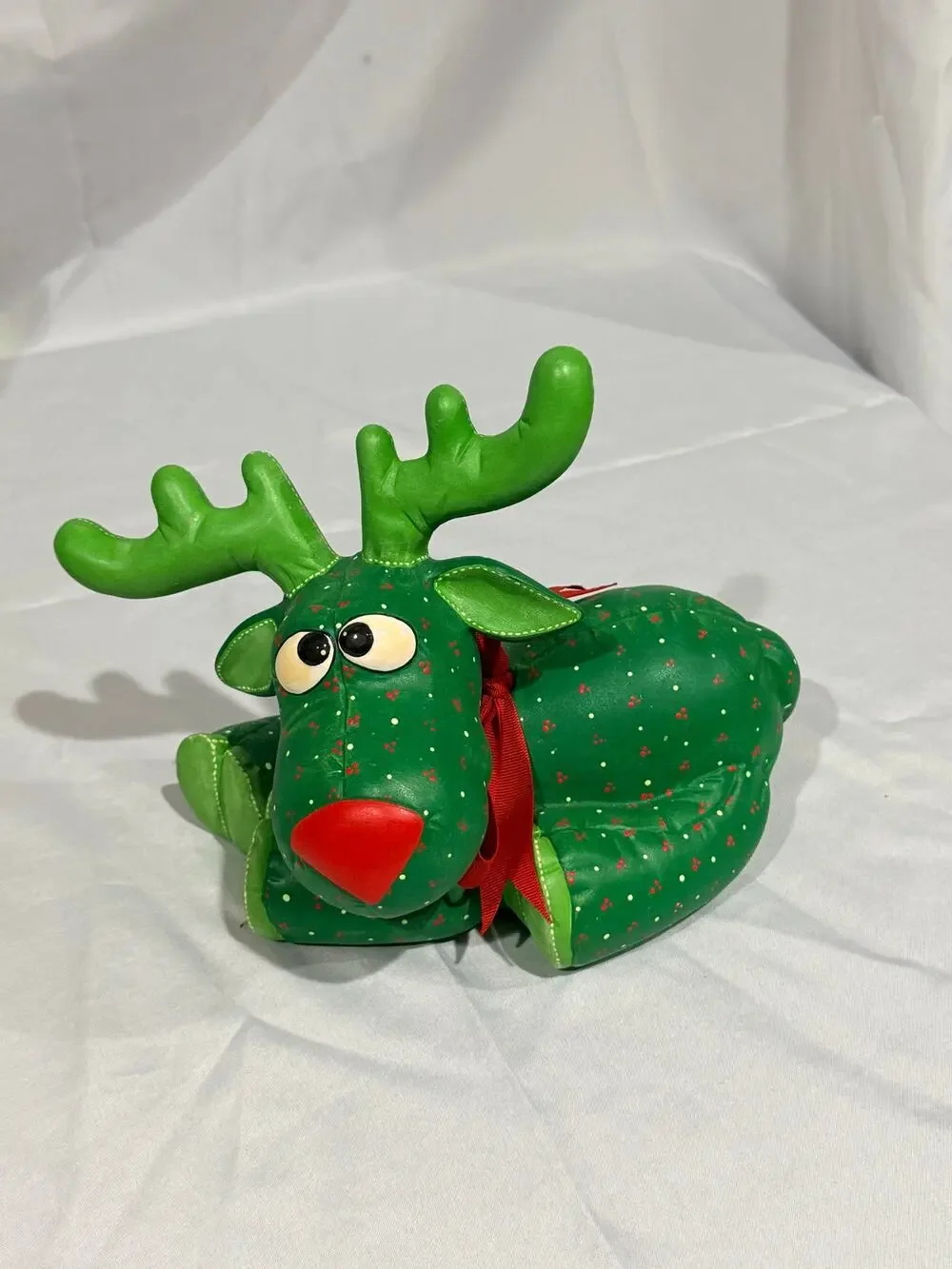Vintage Kimble Hand Painted Christmas Reindeer Folk Art Holiday Decor